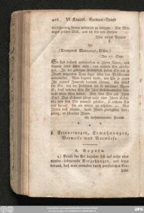 8. Erinnerungen, Ermahnungen, Verweise und Vorwürfe.