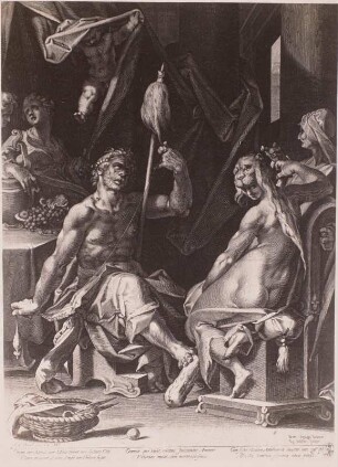 Hercules bei Omphale spinnend
