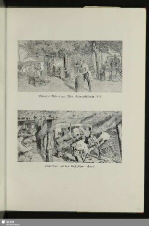 Biwak in Villers aux Flos. Sommeschlacht 1916