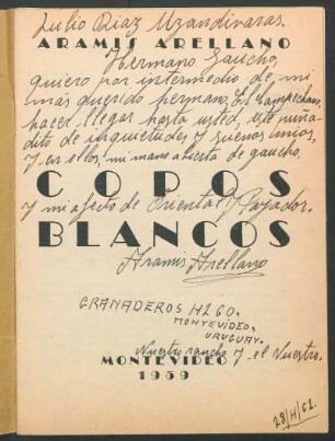 Dedicatoria manuscrita