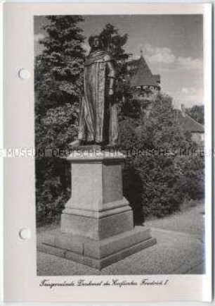 Tangermünde, Denkmal des Kurfürsten Friedrich I.
