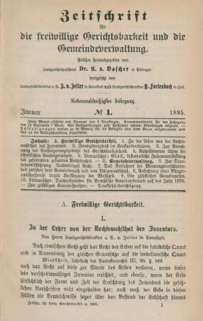 Januar-Dezember = No. 1-12