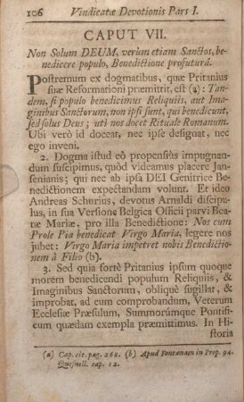 Caput VII. Non Solum DEUM, verùm etiam Sanctos, benedicere populo, Benedictione profutura.