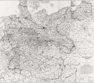 Deutschland-Karte von 1939 (1:1 000 000)