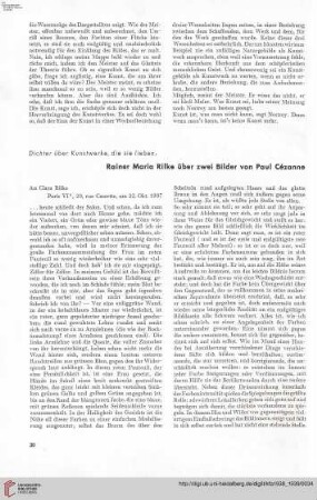 54: Über zwei Bilder von Paul Cézanne