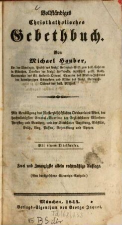Vollständiges Christkatholisches Gebethbuch