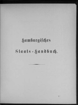 Hamburgisches Staats-Handbuch.