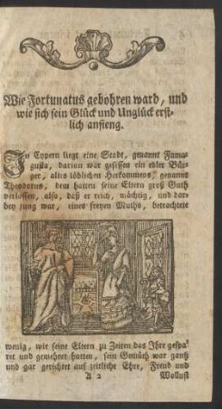 Wie Fortunatus gebohren ward ...