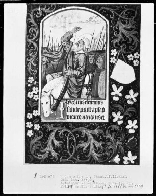 Lateinisches Gebetbuch mit französischem Kalender — Die Bekehrung des Saulus zum Paulus, Folio 199