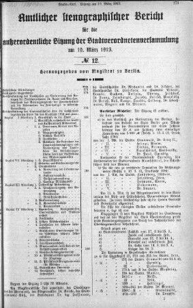 No 12, 19. März 1913