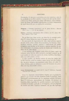 Bolivia. - "Crónicas Americanas", por W. Jaime Molins