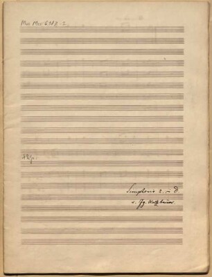 Sinfonien, op. 4, Nr. 2, D-Dur - BSB Mus.ms. 6187-2
