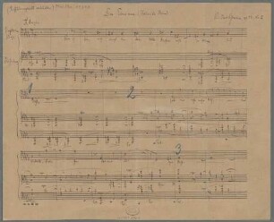 Der Einsame, B, pf, op. 51/2, TrV 206/2, Arr - BSB Mus.ms. 11343 : Der Einsame (Heinrich Heine) // Richard Strauss, op. 53 [!], No. II