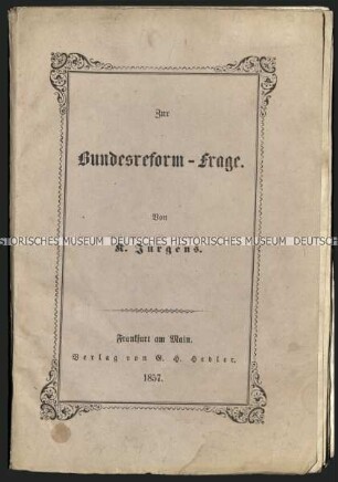 Abhandlung über die Reform des Deutschen Bundes