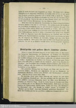 Wahlsprüche und goldene Worte sächsischer Fürsten
