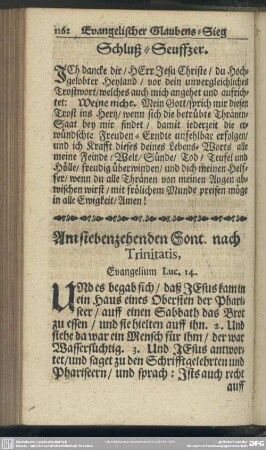 Am siebenzehenden Sontage nach Trinitatis