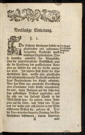 1-8, Vorläufige Einleitung.