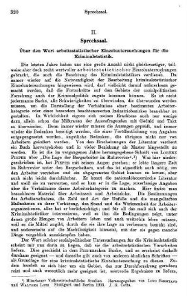 320-328, II. Sprechsaal