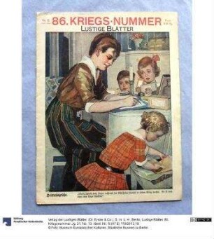 Lustige Blätter. 86. Kriegsnummer. Jg. 31, No. 13