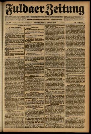 Ausgabe vom Dienstag, den 06. Februar 1917.