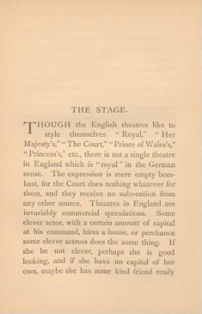 The stage