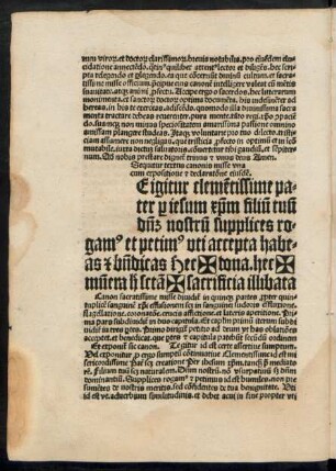 Sequitur textus canonis misse una cum expositione et declaratione eiusdem.