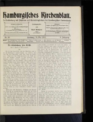 Die Auferstehung Jesi christi. Von Senior D. Behrmann. III.
