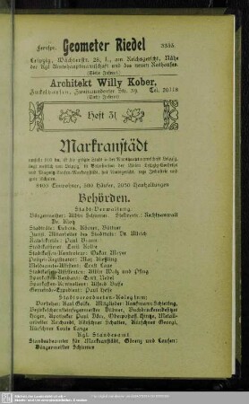 Heft 31. Markranstädt