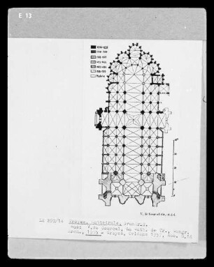 Troyes, Grundriss der Kathedrale Saint-Pierre