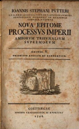 Nova epitome processus imperii amborum tribunalium supremorum