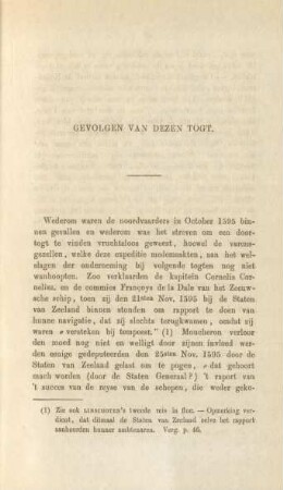 Gevolgen van dezen togt