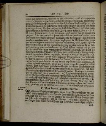 V. Von denen Bauer-Gütern.