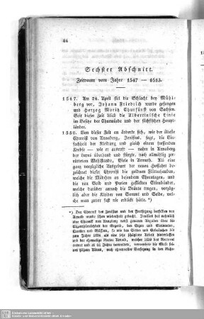 Sechster Abschnitt. Zeitraum vom Jahre 1547 - 1613