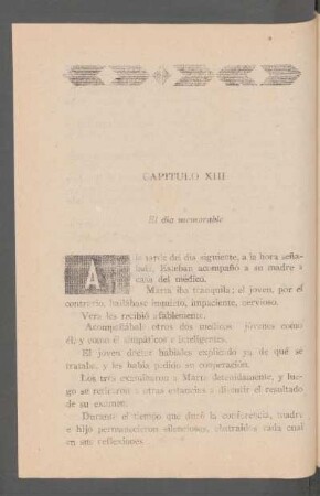 Capítulo XIII - El día memorable