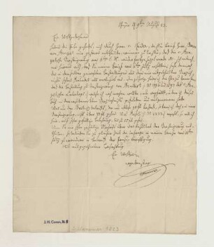 Brief von Joseph Schlemmer an Joseph Heller