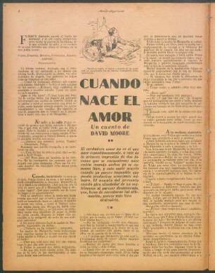 Cuando nace el amor : Un cuento de David Moore