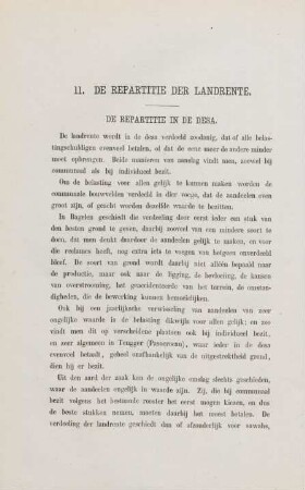 11. De repartitie der landrente