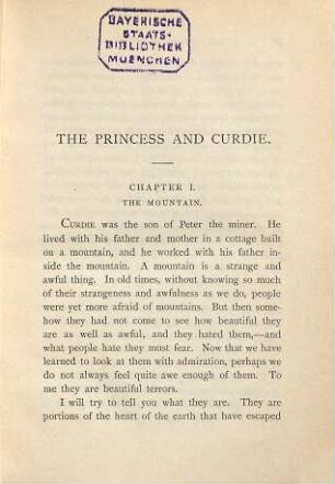 The princess and Curdie