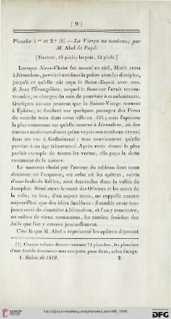 Planche 1.re et 2.e - Planche 71.e et 72.e [inkl. Tafelbeschreibung]