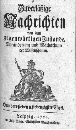 Hundert sieben u. siebenzigster Theil.