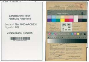 Entnazifizierung Friedrich Zimmermann , geb. 31.10.1900 (Maschinist)