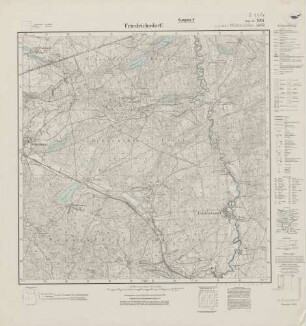 3061 (alte Nr.: 1567) Friedrichsdorf, Meßtischblatt (4cm - Karte)