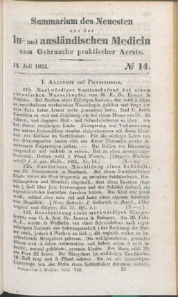 14. Juli 1834. No 14.
