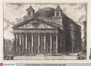 Veduta del Pantheon d'Agrippa [Ansicht des Pantheon des Agrippa]