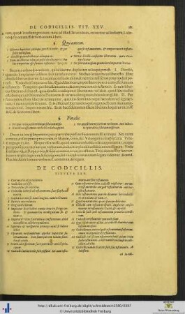 Titulus XXV. De Codicillis.