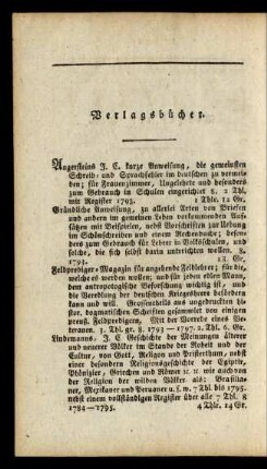 Verlagsbücher