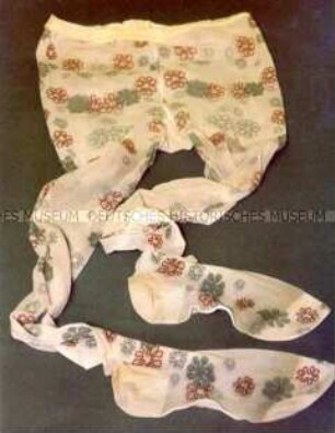 Strumpfhose mit Blumenmuster