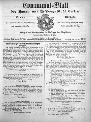 1869,45: No. 45, 7. November 1869