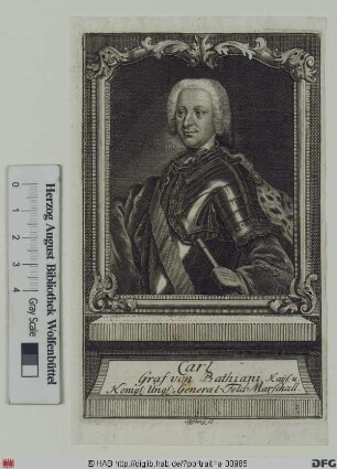 Bildnis Károly József Graf von Batthyány (1764 Fürst)