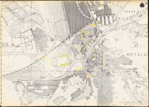 Denkschrift zum Flächennutzungsplan Wetzlar, April 1957: Parkplätze 1:10000